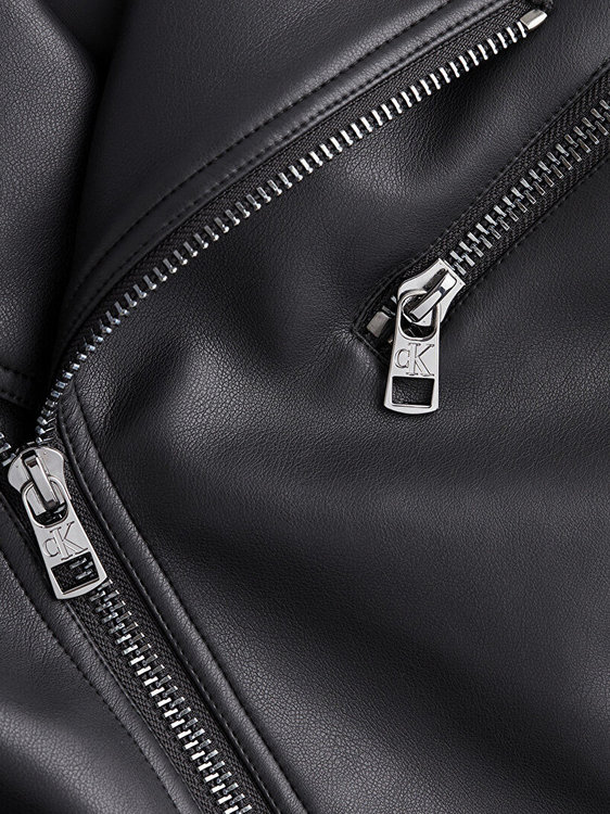 Biker bunda – Calvin Klein Jeans, Černá barva Muži