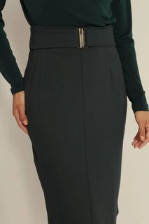 Luxusní Farah Ponte sukně, Černá barva, 44