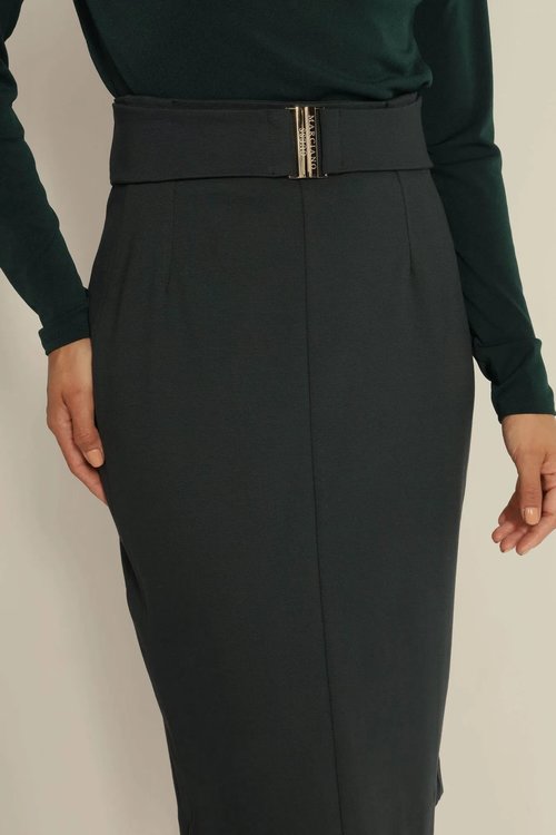 Luxusní Farah Ponte sukně, Černá barva, 44