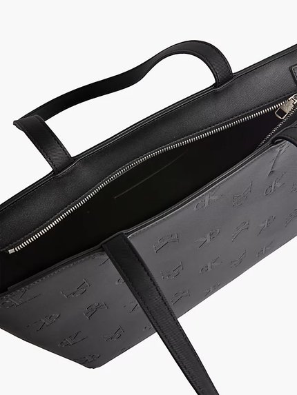 Módní Sleek Shopper kabelka, Černá barva, 2023