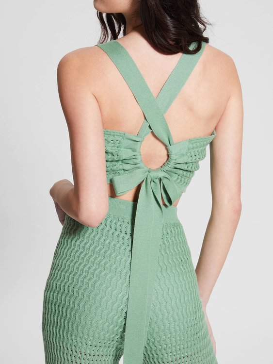 Módní Yasmina top, Zelená barva, 2023