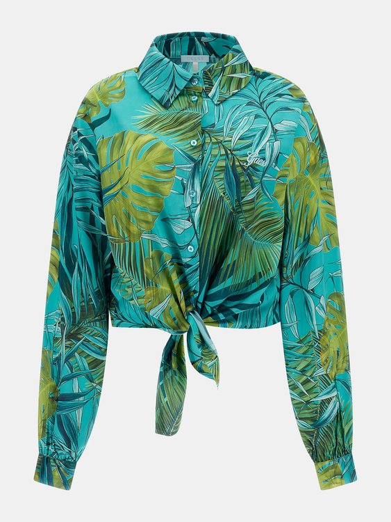 Luxusní Cindy košile, Modrá, Zelená barva, XS, S, M, L