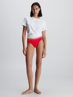 Lace Edge tanga Červená barva Ženy