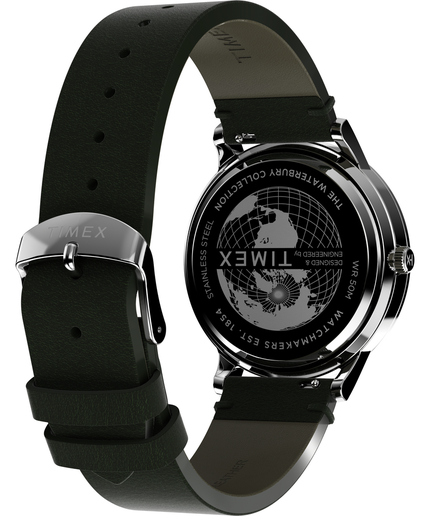 Módní Waterbury hodinky, Černá, Stříbrná barva, 2024