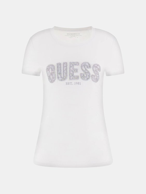 Logo Lace triko Bílá barva Ženy