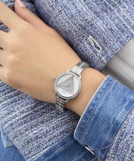GUESS – Tri Bellini hodinky, Stříbrná barva 1
