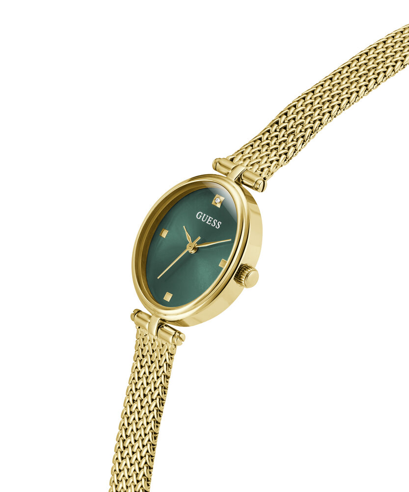 Luxusní Ruby hodinky, Zelená, Zlatá barva, UNI