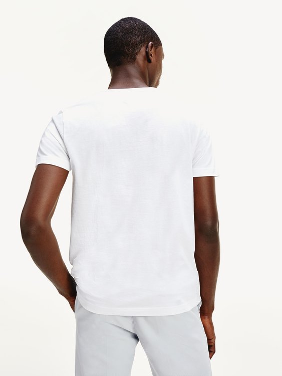 TH Logo Triko – Tommy Hilfiger, Bílá barva Muži