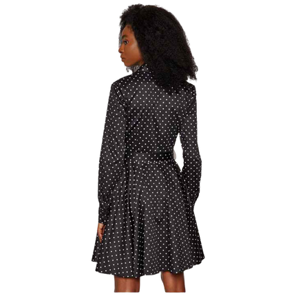 Módní Shea šaty, Černá barva, 2021