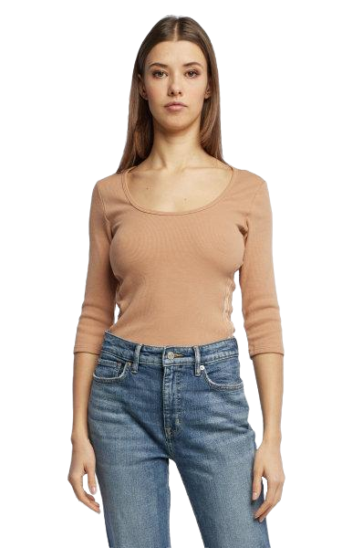 Luxusní Logo tričko, Béžová, Hnědá barva, XS, S, M, L