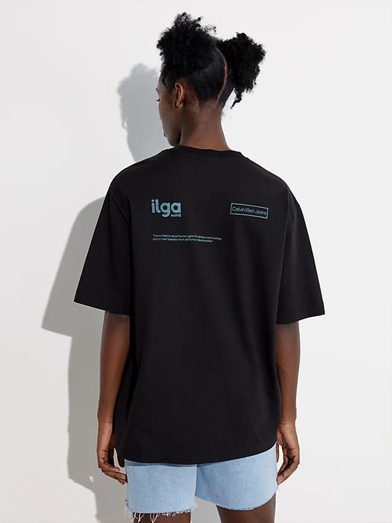 Módní Empower Slogan triko, Černá barva, 2023