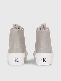 Luxusní Flatform kotníková obuv, Šedá barva, 38, 40