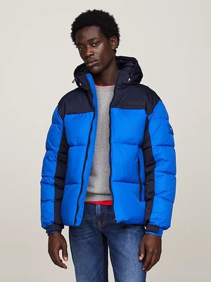 Tommy Hilfiger – New York Hooded bunda, Modrá barva