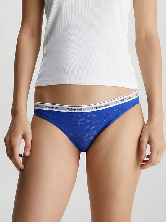 Modern Logo Lace bikiny 3ks – Calvin Klein Underwear, Béžová, Modrá barva Ženy