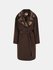 Luxusní Ludovica Logo kabát, Hnědá barva, XS, S, M, L