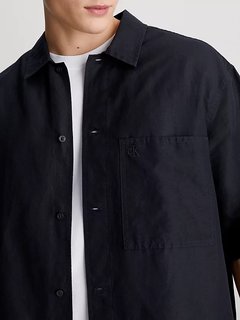 Luxusní Linen košile, Černá barva, M, L, XL