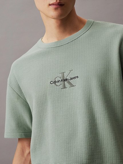 Módní City Grid triko, Šedá, Zelená barva, 2024