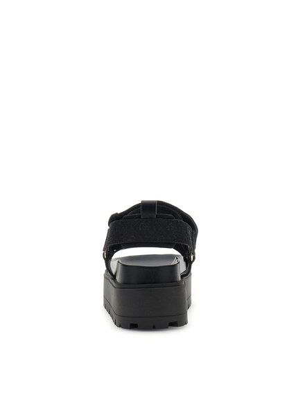 Módní FLJFTTFAL03-BLACK KLÍNOVÉ SANDÁLY, 2026