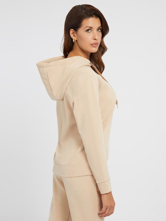 Euphemia mikina – GUESS, Béžová barva Ženy