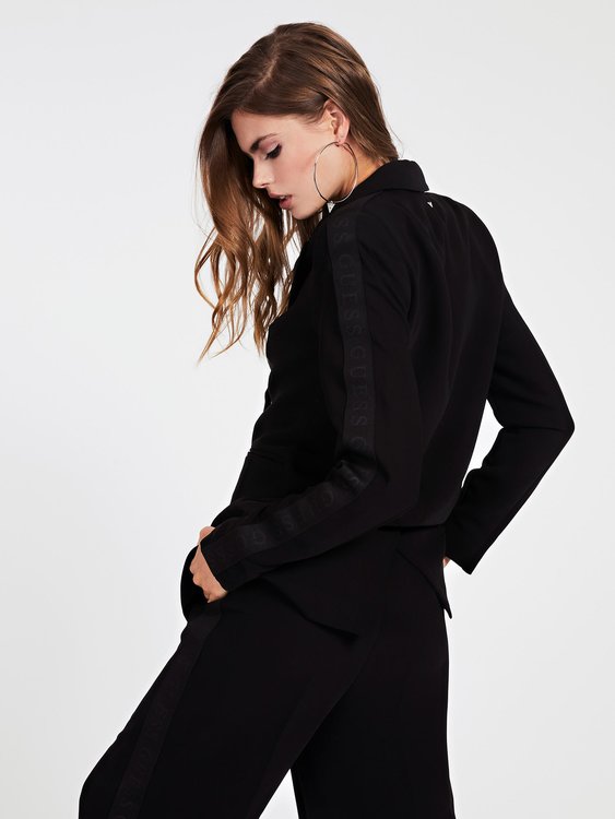 Módní Freda sako, Černá barva, 2021, 2020