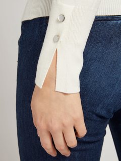 Guess, Krémová barva Gena svetr