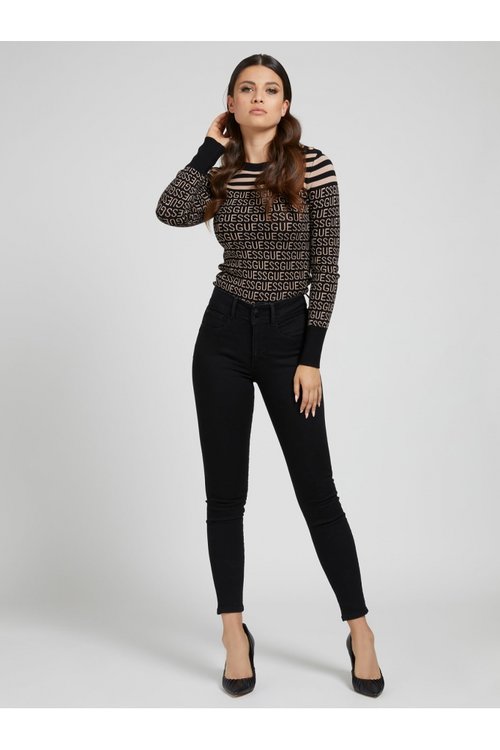 Módní Logo svetr, Béžová barva, 2021