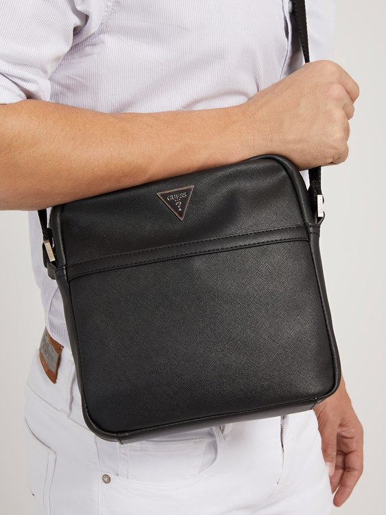 Luxusní Certosa crossbody, Černá barva, T/U