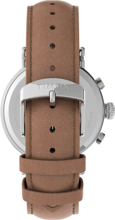 Essential Collection hodinky – TIMEX, Hnědá, Stříbrná barva Muži