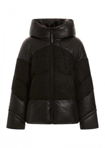 Módní Lea bunda, Černá barva, 2022