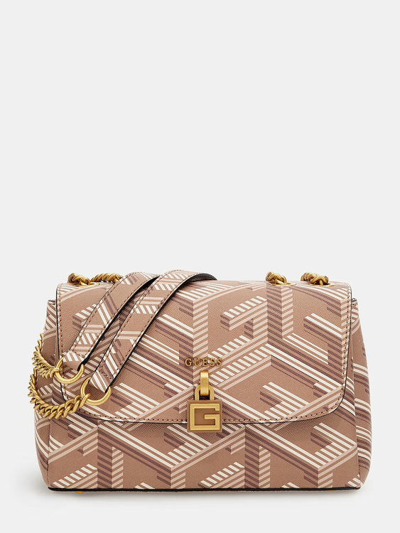 GUESS – Montreal crossbody, Hnědá barva