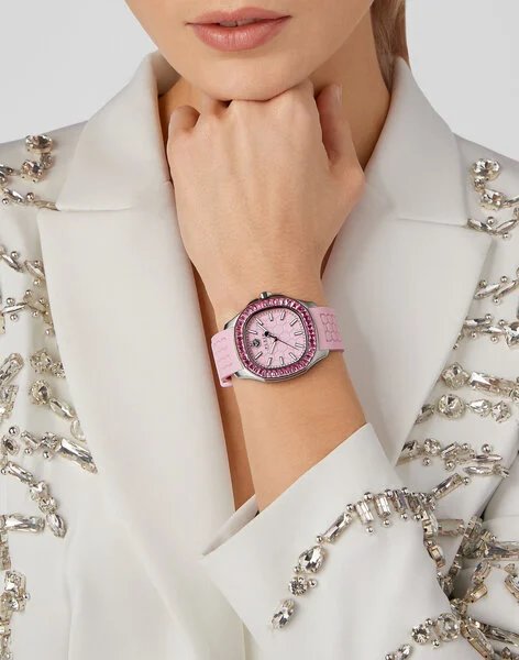 $pectre Lady hodinky Růžová, Stříbrná barva Ženy