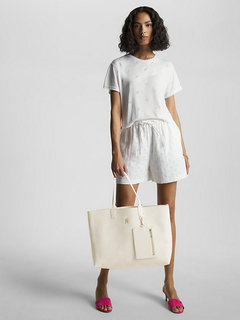 Iconic Tommy Tote kabelka Krémová barva Ženy