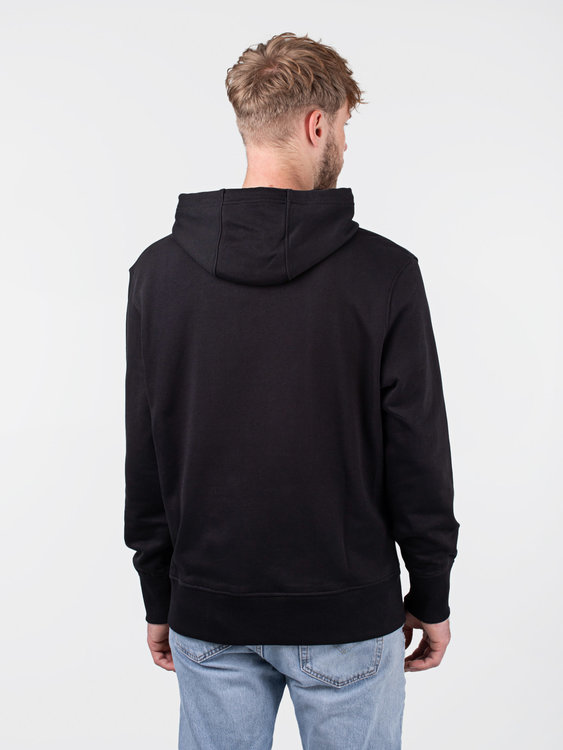 Módní Connected layer mikina, Černá barva, 2023