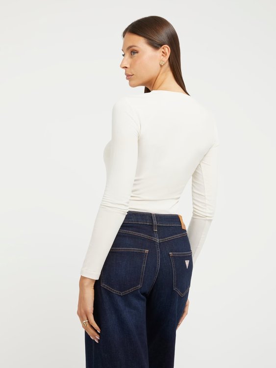 Leo Triangle triko – GUESS, Bílá barva Ženy