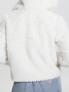 GUESS, Bílá barva New Theoline bunda