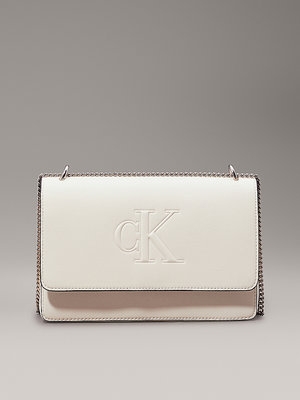 Calvin Klein Jeans – Sculpted crossbody, Bílá barva