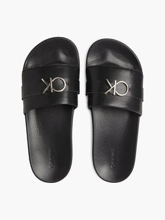 Calvin Klein Jeans – Pool pantofle, Černá barva
