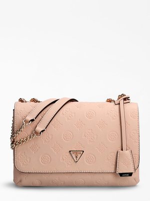 Guess – Helaina 4G crossbody, Růžová barva