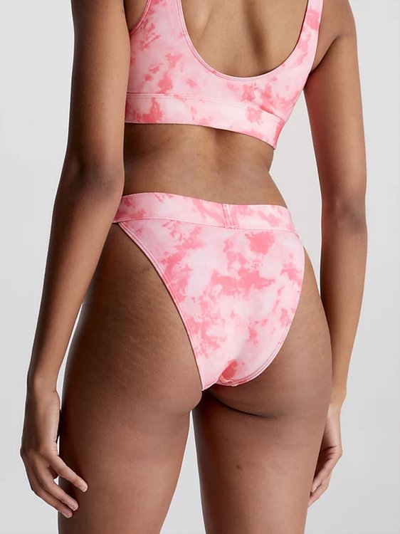 Módní CK Authentic plavky - Spodní díl, Růžová barva, 2023