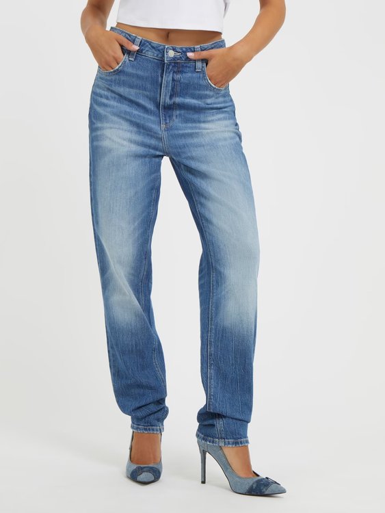GUESS – Mom jeany, Modrá barva