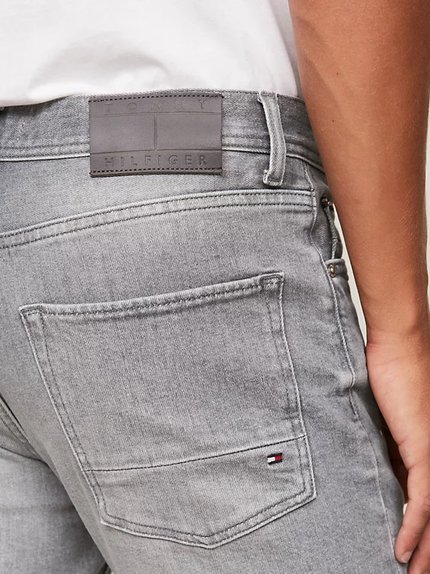 Módní Straight Denton jeans, Šedá barva, 2024