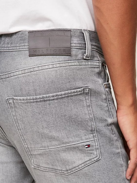 Módní Straight Denton jeans, Šedá barva, 2024