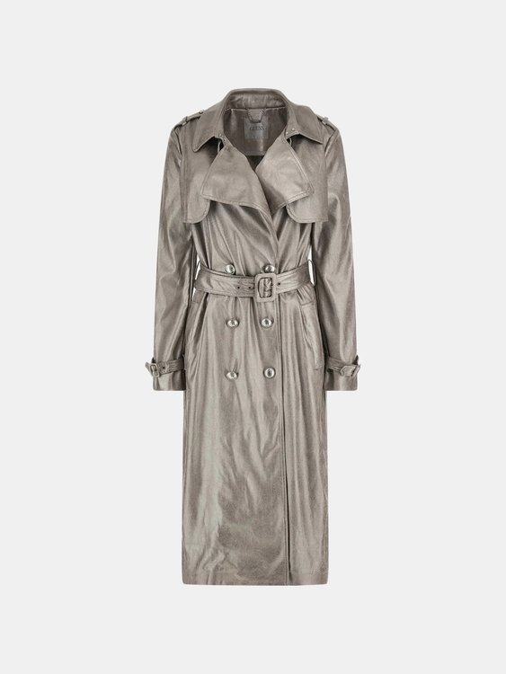 Adele kabát Stříbrná barva Ženy