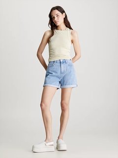 Luxusní Mom šortky, Modrá barva, 25/NI, 26/NI, 27/NI, 28/NI, 29/NI