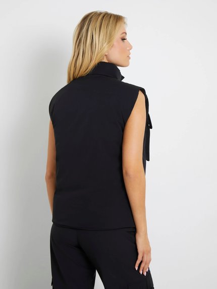 Módní Aurlie vesta, Černá barva, 2024