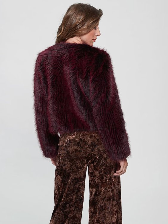 Bonnie bunda – Guess, Vínová barva Ženy