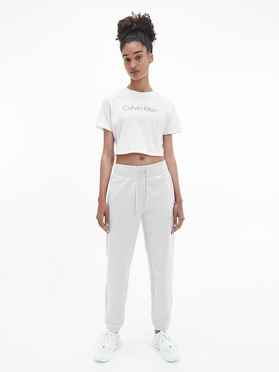 Módní Cropped top, Bílá barva, 2022