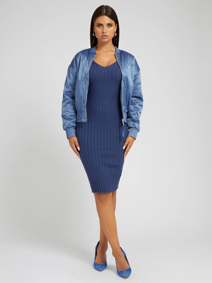 Luxusní Alexia bunda, Modrá barva, S, M, L