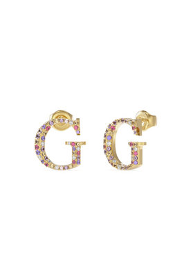 Guess – Crystal Harmony náušnice, Zlatá barva