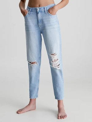 Calvin Klein Jeans – Mom jeany, Modrá barva